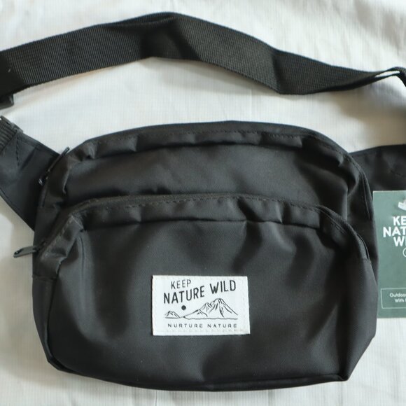 Keep Nature Wild Belt Bag – Black – NWT - Picture 2 of 6